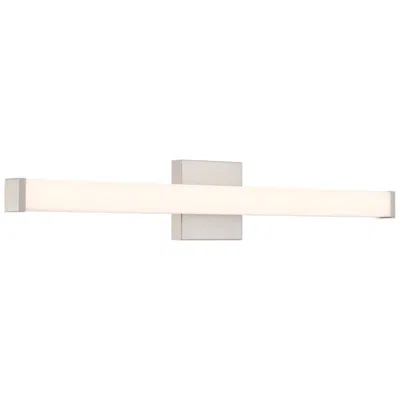 Access Maxx 30" Wide Brushed Steel Led Bath/vanity In White