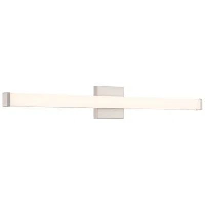 Access Maxx 36" Wide Brushed Steel Led Bath/vanity In White