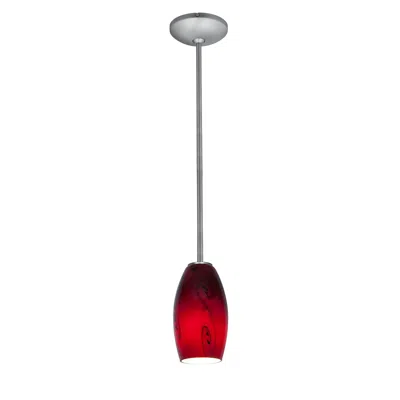 Access Merlot 3 1/2" Wide Brushed Steel Led Mini Pendant