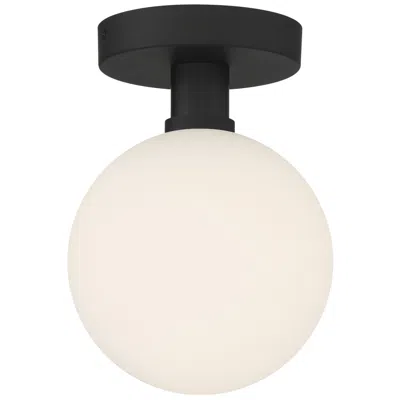 Access Michelle 7" Wide Matte Black Led Semi Flush