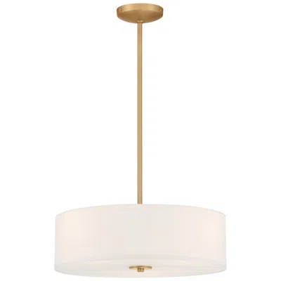 Access Mid Town 18" Led Pendant Or Semi-flush - Antique Brushed Brass