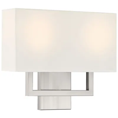 Access Mid Town 2 Light Led Wall Sconce - Brushed Steel