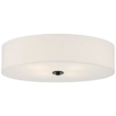 Access Mid Town 24" Wide 4-light Matte Black Led Flush Mount