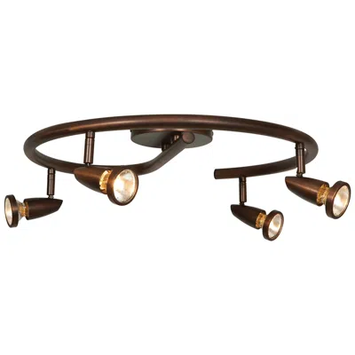 Access Mirage 18" Wide 4-light Bronze Spotlight Semi-flush Mount
