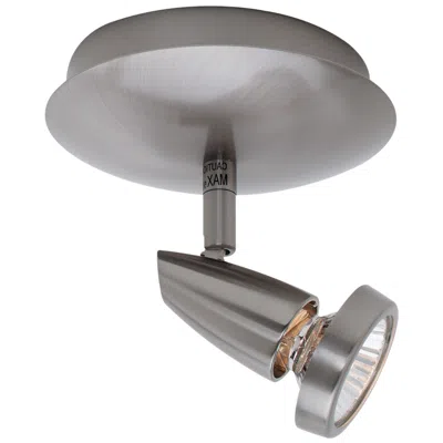 Access Mirage 6" Wide  Brushed Steel Spotlight Flush Mount