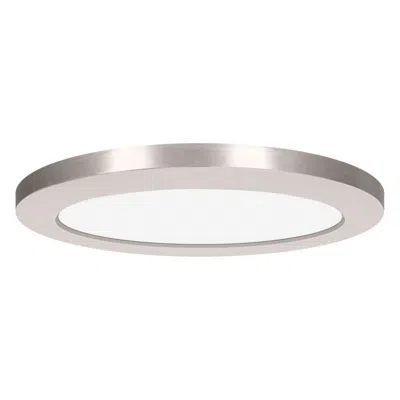 Access Modplus - Round 12" Led Flush Mount - Brushed Steel Finish - White Acr