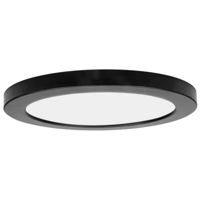 Access Modplus - Round 7" Led Flush Mount - Black Finish - Acrylic Lens