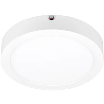 Access Modplus White 9" White Led Ceiling Light With Emergency Backup
