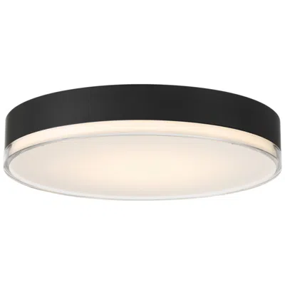 Access Mona 16" Wide Matte Black Led Flush Mount