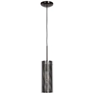 Access Multis 5"w Black Polished Nickel And Glass Led Mini Pendant