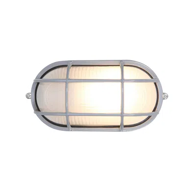 Access Nauticus 4 1/4" High Satin Outdoor Bulkhead Wall Light In Gray