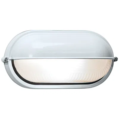 Access Nauticus 4 1/4" High Shaded White Led Outdoor Wall Light