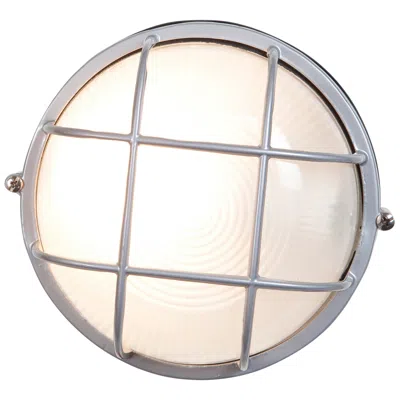 Access Nauticus 9 1/2" High Satin Nickel Industrial Outdoor Light