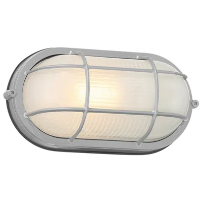Access Nauticus Dual Mount 4" High Satin Outdoor Wall Sconce In Gray