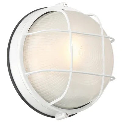 Access Nauticus Round Dual Mount 7" High White Outdoor Wall Sconce