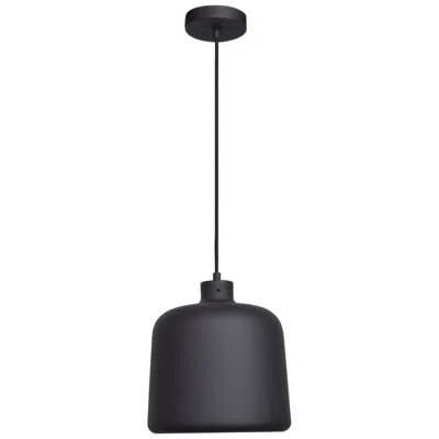 Access Nostalgia 10" Wide Matte Black Metal Led Mini Pendant