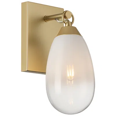 Access Ombre 11" High Antique Brass Led Wall Sconce