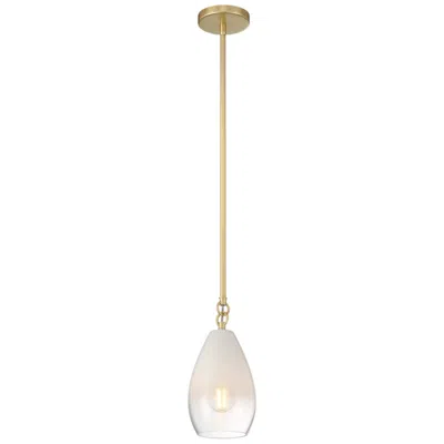 Access Ombre 6" Wide Antique Brass Pendant