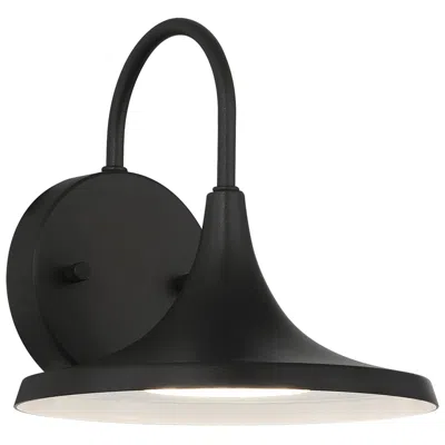 Access Pella 8.25" High Black Outdoor Led Wall Mount