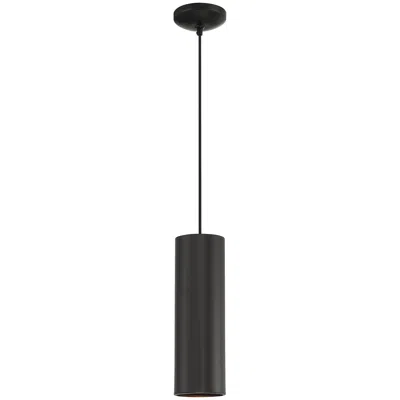 Access Pilson 4 3/4" Wide Matte Black Led Mini Pendant