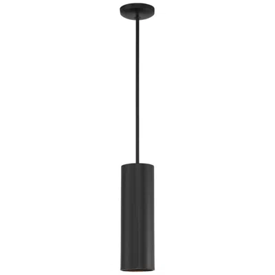 Access Pilson 4 3/4" Wide Matte Black Rod Hung Led Mini Pendant