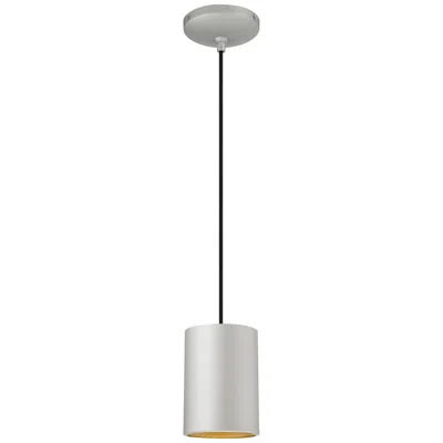 Access Pilson 4 3/4" Wide Satin Mini Pendant With Black Cord