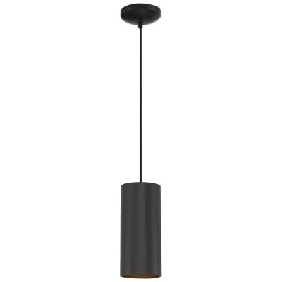 Access Pilson Xl 6" Wide Matte Black Tall Cable Led Mini Pendant