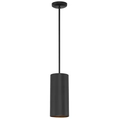 Access Pilson Xl 6" Wide Matte Black Tall Rigid Stem Mini Pendant