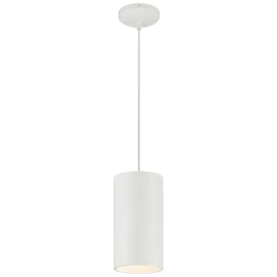 Access Pilson Xl 6" Wide Matte White Tall Cable Mini Pendant