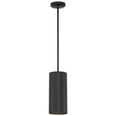 Access Pilson Xl 6"w Matte Black Tall Rigid Stem Led Mini Pendant