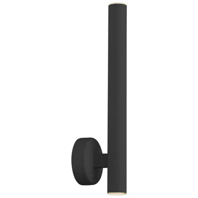 Access Pipeline 13.75" High Matte Black  Led Wall Sconce With Acrylic Lens