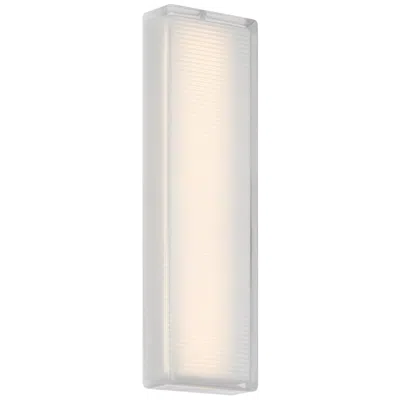 Access Porto 16" High White Led Wall Sconce In Silver