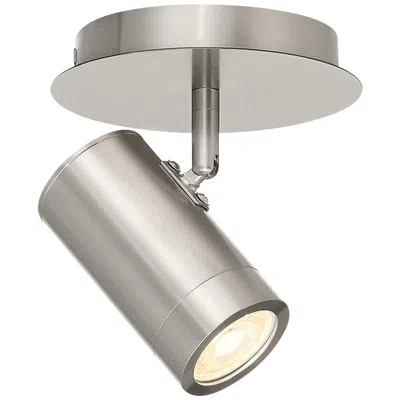Access Prado 5" Wide Brushed Steel Led Flush Mount