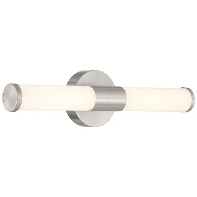 Access Retreat 18" Wide Small Brushed Steel Led Vanity Light