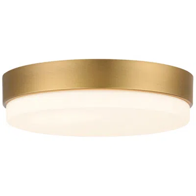 Access Roma Minimus 7" Wide Antique Brushed Brass Led Flush Mount