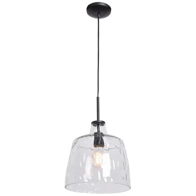 Access Simplicite 11" Wide Black And Glass Dome Mini Pendant Light