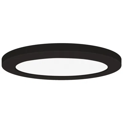 Access Slim 9" Wide Black Led Flush Mount