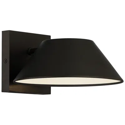 Access Solano 6" High Black Led Outdoor Wall Light