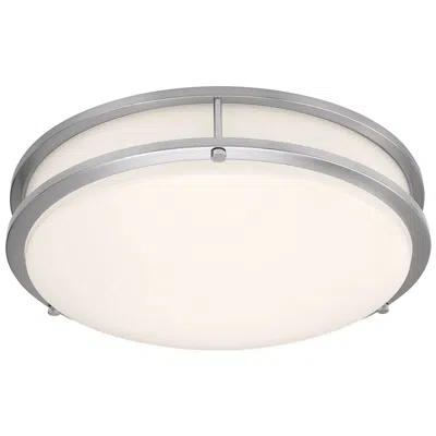 Access Solero Ii - Led 12" Flush Mount - Brushed Steel Finish - Acrylic Lens
