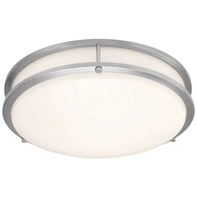 Access Solero Iii 14" Brushed Steel Led Flush Mount