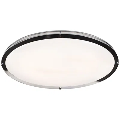 Access Solero Oval 32" Long Chrome Led Ceiling Light