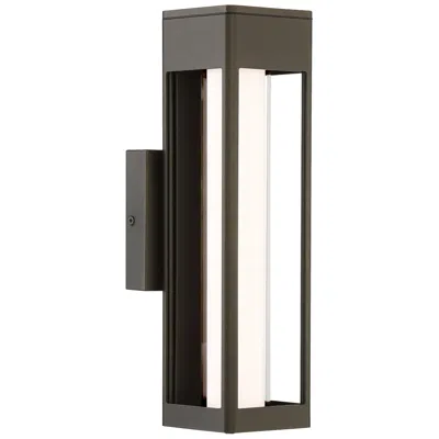 Access Soll 14" High Oil-rubbed Bronze Metal Led Outdoor Wall Light