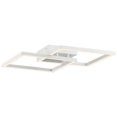 Access Squared 18 1/2" Wide White Led Ceiling Light