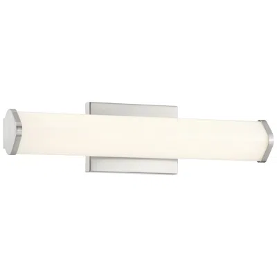 Access Summit - Vanity - 18" - Brushed Steel - White Acrylic
