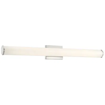 Access Summit - Vanity - 36" - Brushed Steel - White Acrylic