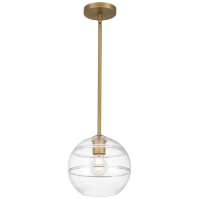 Access Swirl 8.5" Wide Antique Brushed Brass Pendant
