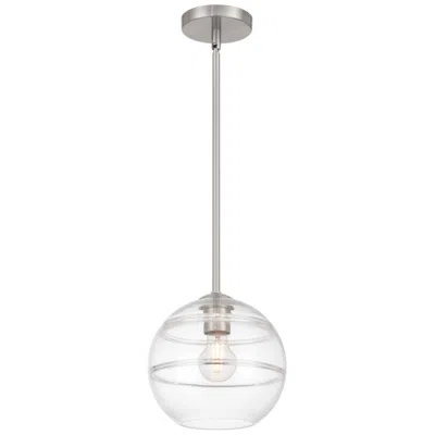 Access Swirl 8.5" Wide Brushed Steel Pendant