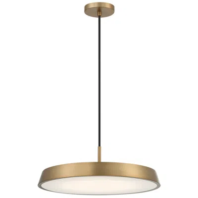 Access Tallinn 18" Wide Brushed Gold Led Pendant Light