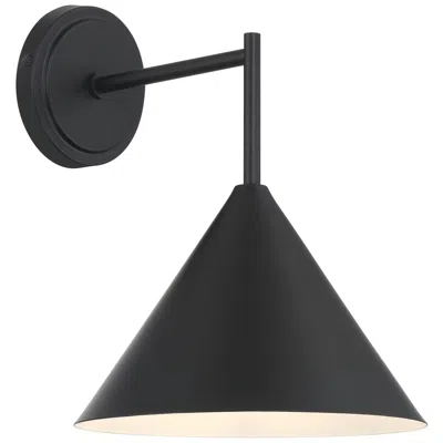Access Taper 13" High Matte Black Wall Sconce
