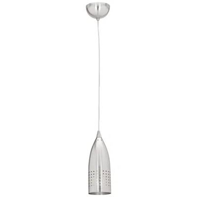 Access Tomahawk 4 1/2" Wide Brushed Nickel Metal Led Mini Pendant In Silver